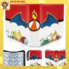 Sách Đựng Bộ Sưu Tập Thẻ Bài Pokemon , Khe Đựng 400 Thẻ TCG, Túi Da Cao Cấp, Bộ Sưu Tập Cho Bé