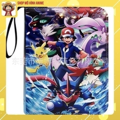 Sách Đựng Bộ Sưu Tập Thẻ Bài Pokemon , Khe Đựng 400 Thẻ TCG, Túi Da Cao Cấp, Bộ Sưu Tập Cho Bé