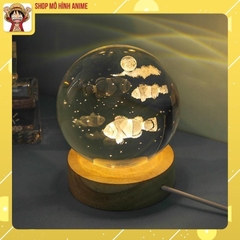Đèn Ngủ Quả Cầu Pha Lê 3D Phát Sáng, Hình Các Sinh Vật Đại Dương, Đèn Decor Trang Trí, Quà Tặng Sinh Nhật