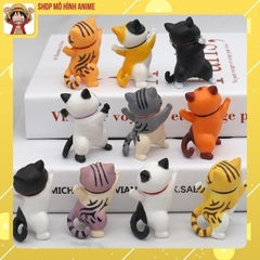 Bộ 10 Mô Hình Mèo Mặc Đồ Bơi Siêu Đẹp, Cao 9cm, Đầy Đủ Màu Sắc Khác Nhau, Mô Hình Để Bàn, Decor Trang Trí Bánh Kem