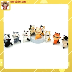 Bộ 10 Mô Hình Mèo Mặc Đồ Bơi Siêu Đẹp, Cao 9cm, Đầy Đủ Màu Sắc Khác Nhau, Mô Hình Để Bàn, Decor Trang Trí Bánh Kem