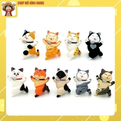 Bộ 10 Mô Hình Mèo Mặc Đồ Bơi Siêu Đẹp, Cao 9cm, Đầy Đủ Màu Sắc Khác Nhau, Mô Hình Để Bàn, Decor Trang Trí Bánh Kem