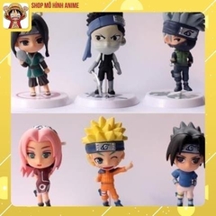 Mô Hình Naruto, Kakashi, Sasuke Chibi, Decor Trang Trí Phòng Học, Bộ Sưu Tập Mô Hình - Cao 5-7 cm - Tượng Figure Naruto