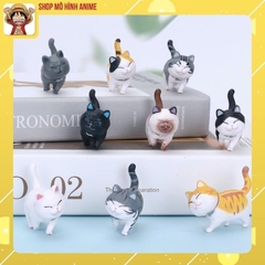 [Ngẫu Nhiên 1 Mèo] Bộ 9 Mèo Đi Bộ Cute Đáng Yêu, Mô Hình Để Bàn, Decor Trang Trí, Bánh Kem, Bánh Sinh Nhật, Bộ Sưu Tập