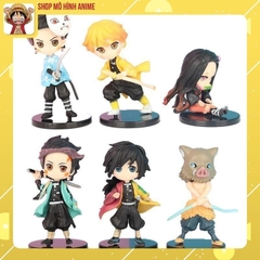 Mô Hình Thanh Gươm Diệt Quỷ  Tanjirou , Nezuko , Zenitsu , Inosuke, ChiBi Cao 8cm, Decor Trang Trí, Bộ Sưu Tập Nhân Vật