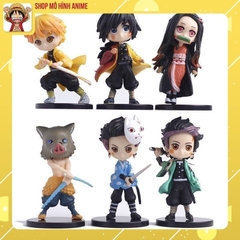 Mô Hình Thanh Gươm Diệt Quỷ  Tanjirou , Nezuko , Zenitsu , Inosuke, ChiBi Cao 8cm, Decor Trang Trí, Bộ Sưu Tập Nhân Vật