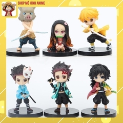 Mô Hình Thanh Gươm Diệt Quỷ  Tanjirou , Nezuko , Zenitsu , Inosuke, ChiBi Cao 8cm, Decor Trang Trí, Bộ Sưu Tập Nhân Vật