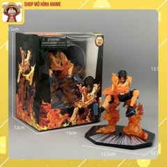 Mô Hình Nhân Vật One Piece , Ace Các Tư Thế Chiến Đấu, Cao 16cm, Full Box - Tượng Mô Hình Figure