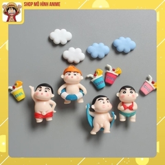 Mô Hình  4 Tượng Shin Cậu Bé Bút Chì, Cute Đáng Yêu, Trang Trí Bàn Học Góc Làm Việc, Tiểu Cảnh, Bộ Sưu Tập Nhận Vật