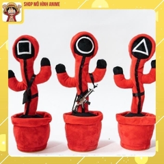 Xương rồng Squid Game nhảy múa với âm thanh ma mị trong trò chơi con mực