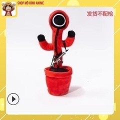 Xương rồng Squid Game nhảy múa với âm thanh ma mị trong trò chơi con mực