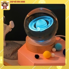 Đèn Ngủ 3D Quả Cầu Pha Lê Phát Sáng, Đế Đổi Màu, Quà Tặng Sinh Nhật, Quà Lưu Niệm, Qùa Tặng Giáng Sinh, Người Thân