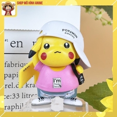 Mô Hình Pikachu Thời Trang Hip Hop, Cao 8cm, Mô Hình Decor Trang Trí, Bộ Sưu Tập Nhân Vật, Quà Tặng Cho Bé