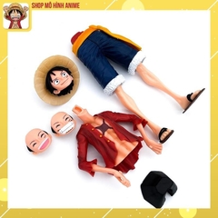 Mô Hình Nhân Vật Luffy Trong Bộ Truyện Tranh One Piece, Thay Đổi Khuôn Mặt Mô Hình Cao 28cm - Full Box, Tượng Figure