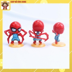 Mô Hình 8 Nhân Vật Người Nhện Spider Man, Decor Trang Trí Bánh Kem, Bánh Sinh Nhật, Quà Tặng Cho Bé