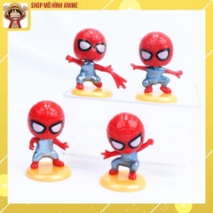 Mô Hình 8 Nhân Vật Người Nhện Spider Man, Decor Trang Trí Bánh Kem, Bánh Sinh Nhật, Quà Tặng Cho Bé