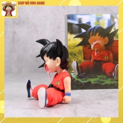 Mô Hình Goku Ấu Thơ, Ngồi Ngủ Cute Dễ Thương, Cao 8,5cm - Tượng Figure Dragon Ball