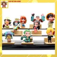 Mô Hình One Piece, Bộ 9 Nhân Vật Băng Hải Tặc Sân Khấu Phiên Bản Thế Hệ Thứ 59 Luffy Xay Thịt, Mô Hình Decor Trang Trí