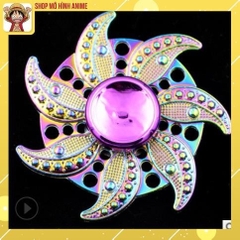 COMBO Spinner Sắt Và Con Quay Led Phát Sáng, Đồ Chơi Giải Trí,Giảm Căng Thằng Stress, Đồ Chơi Cho Bé