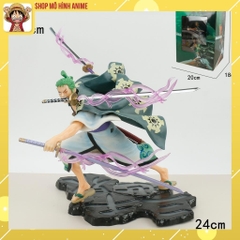 Mô Hình Zoro Wano Tam Kiếm, Truyện Tranh One Piece, Cao 22cm, Mô Hình Cao Cấp Để Bàn Decor Trang Trí,Bộ Sưu Tập Nhân Vật