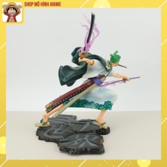 Mô Hình Zoro Wano Tam Kiếm, Truyện Tranh One Piece, Cao 22cm, Mô Hình Cao Cấp Để Bàn Decor Trang Trí,Bộ Sưu Tập Nhân Vật