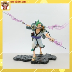 Mô Hình Zoro Wano Tam Kiếm, Truyện Tranh One Piece, Cao 22cm, Mô Hình Cao Cấp Để Bàn Decor Trang Trí,Bộ Sưu Tập Nhân Vật