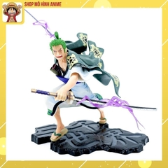 Mô Hình Zoro Wano Tam Kiếm, Truyện Tranh One Piece, Cao 22cm, Mô Hình Cao Cấp Để Bàn Decor Trang Trí,Bộ Sưu Tập Nhân Vật