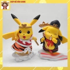 Mô Hình Pikachu Cosplay Tôn Ngộ Không, Chư Bắt Giới, Mô Hình Cao 13cm, Decor Trang Trí, Bộ Sưu Tập Nhân Vật