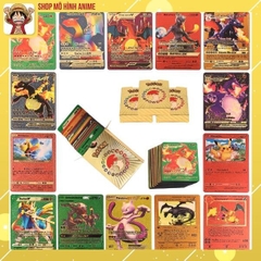 Bộ Thẻ Bài Pokemon Cao Cấp Các Loại 10 Thẻ , 27 Thẻ , 55 Thẻ , Mạ Vàng Bạc , 7 Sắc Cầu Vồng, Đồ Chơi Bộ Sưu Tập Cho Bé