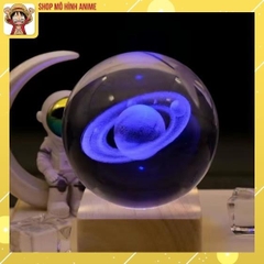 Đèn Ngủ 3D Quả Cầu Pha Lê Phát Sáng đế vuông đổi màu , Quà Tặng Sinh Nhật, Quà Lưu Niệm, Qùa Tặng Giáng Sinh