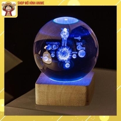 Đèn Ngủ 3D Quả Cầu Pha Lê Phát Sáng đế vuông đổi màu , Quà Tặng Sinh Nhật, Quà Lưu Niệm, Qùa Tặng Giáng Sinh
