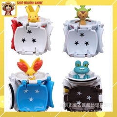 Mô Hình 4 Quả Cầu Pokemon, Tự Động Ném Thú, Đồ Chơi Giải Trí, Bộ Sưu Tập Nhân Vật Cho Bé