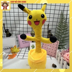 Xương Rồng Nhảy Múa Hình Nhân Vật Pikachu Siêu Dễ Thương, Đồ Chơi Cho Bé, Kết Hợp 120 Bài Hát, Nhại Giọng, Sạc USB