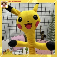 Xương Rồng Nhảy Múa Hình Nhân Vật Pikachu Siêu Dễ Thương, Đồ Chơi Cho Bé, Kết Hợp 120 Bài Hát, Nhại Giọng, Sạc USB