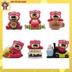 Mô Hình 6 Nhân Vật Gấu Dâu Bánh Kẹo Lotso Đáng Yêu Cute, Cao 8cm Thích Hợp Decor Trang Trí Phòng Ngủ, Quà Tặng Sinh Nhật