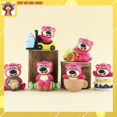 Mô Hình 6 Nhân Vật Gấu Dâu Bánh Kẹo Lotso Đáng Yêu Cute, Cao 8cm Thích Hợp Decor Trang Trí Phòng Ngủ, Quà Tặng Sinh Nhật