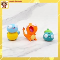 Bộ 8 Mô Hình Pokemon Mắt To Ngộ Nghĩnh, Pikachu, Charmander và Squirtle Dễ Thương, Mô Hình Cao 8cm, Bộ Sưu Tập Nhân Vật