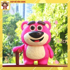 Mô Hình Gấu Dâu Lotso Kích Thước Tỉ Lệ 1:1 Có Hương Thơm, Cao 45cm Thích Hợp Decor Trang Trí, Bộ Sưu Tập Nhân Vật