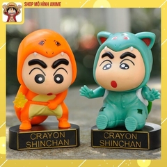 Bộ 5 Mô Hình Crayon Shin-Chan Cậu Bé Bút Chì Cosplay Nhân Vật Pokemon Siêu Cute, Cao 15cm, Mô Hình Decor Trang Trí