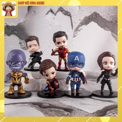 Bộ 6 Mô Hình New Avengers, Các Nhân Vật Siêu Anh Hùng, Cao 10cm, Trang Trí Decor Phòng Làm Việc, Quà Tặng Sinh Nhật