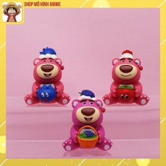 Mô Hình 6 Nhân Vật Gấu Dâu Ôm Hoa Quả Đáng Yêu Cute, Cao 8cm, Thích Hợp Decor Trang Trí Phòng Ngủ, Quà Tặng Sinh Nhật