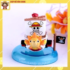 Bộ 6 Mô Hình Tàu Cướp Biển OnePiece, Thuyền Thousand Sunny, Mô Hình Decor Trang Trí, Bộ Sưu Tập Nhân Vật