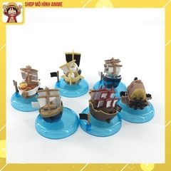 Bộ 6 Mô Hình Tàu Cướp Biển OnePiece, Thuyền Thousand Sunny, Mô Hình Decor Trang Trí, Bộ Sưu Tập Nhân Vật