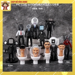 Mô Hình Nhân Vật Skibidi Toilet Man Với Tivi Âm Thanh Người Đàn Ông Action, Đồ Chơi, Quà Tặng Cho Bé