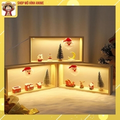 Quà Tặng Giáng Sinh, Noel Phát Sáng Khung Ảnh, Đèn USB Để Bàn Trang Trí Sinh Nhật Sáng Tạo DIY, Thích Hợp Làm Quà Tặng