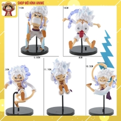 Mô Hình One Piece Luffy Gear 5, Bộ 5 Nhân Vật Trạng Thái Thần Mặt Trời Nika Cao 18cm, Mô Hình Decor Trang Trí,Bộ Sưu Tập
