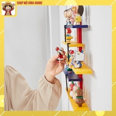 Kệ Gắn Tường Hình Bậc Thang Đa Năng Hiện Đại, Giá Treo Tường Trưng Bày Mô Hình Popmart, Lưu Trữ Đồ Dùng, Đồ Decor