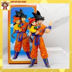 Mô Hình 7 Viên Ngọc Rồng, Dragon Ball Super Saiyan Cha Và Con, Mô Hình Cao 30cm, Full Box, Decor Trang Trí, Bộ Sưu Tập