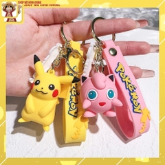 Móc Khóa Hình Nhân Vật Pokemon, Pikachu Nghộ Nghĩnh, Cute, Thích Hợp Móc Treo Chìa Khóa Xe Máy, Ô tô, Móc Balo Túi Xách