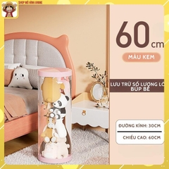 Hộp Đựng Gấu Bông, Búp Bê Hình Trụ Tròn Trong Suốt, Sắp Xếp Đồ Chơi Cho Bé Gọn Gàng, Sạch Sẽ, Đẹp Đẽ